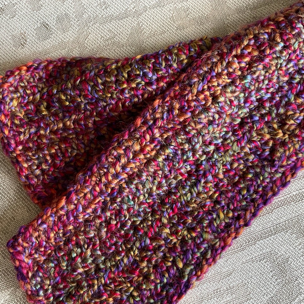 New XL Hand Crocheted Winter Scarf 🧣